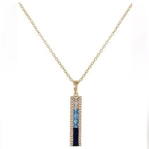 Vince Camuto Blue Ombré CZ Necklace